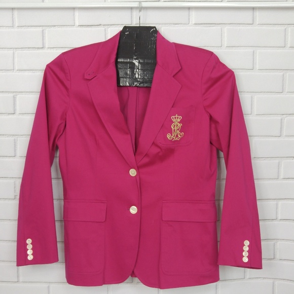 ralph lauren pink blazer